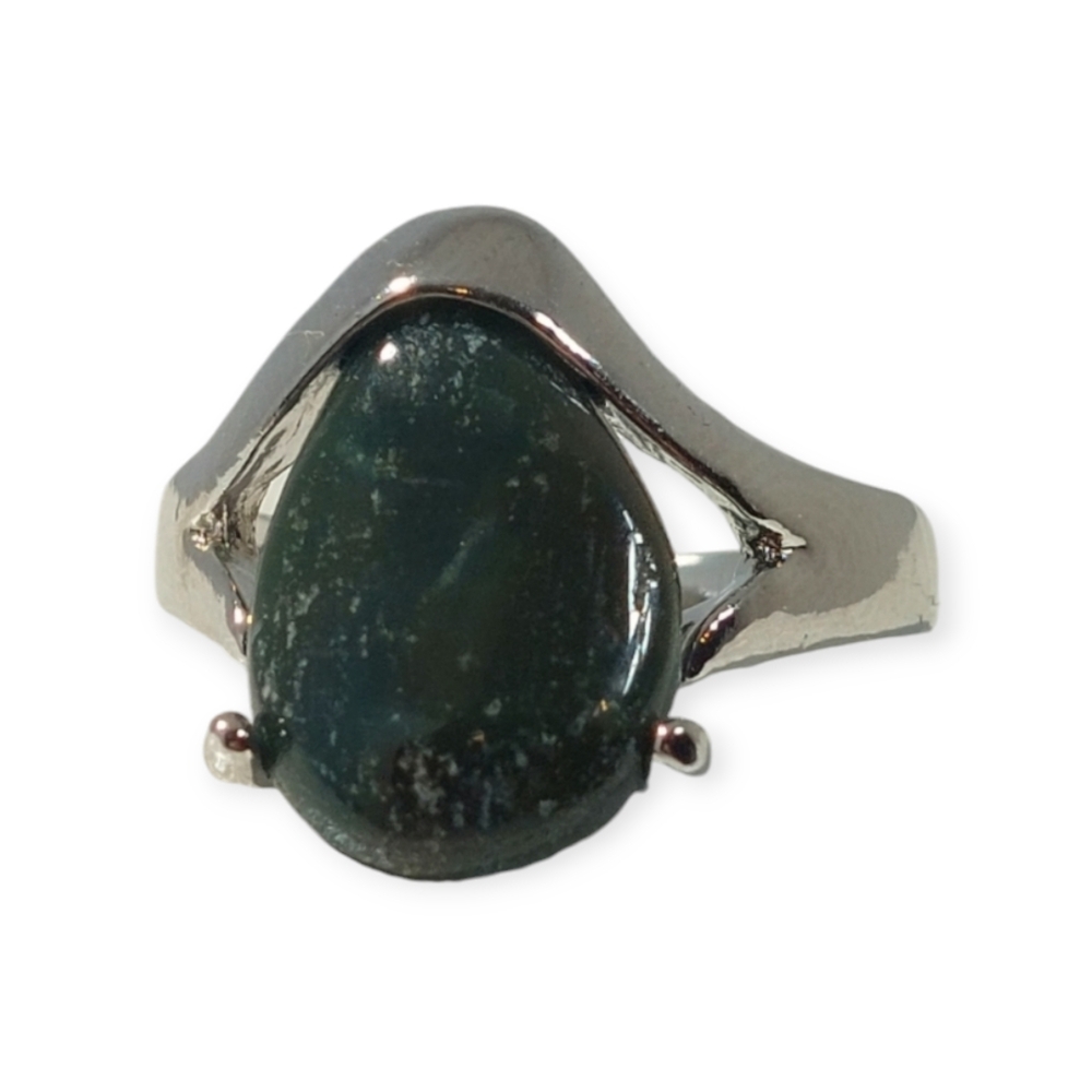 2 For $20 Sale Fashion Jewelry Ring Size 7 Crystal Black Gemstone Silver Plated